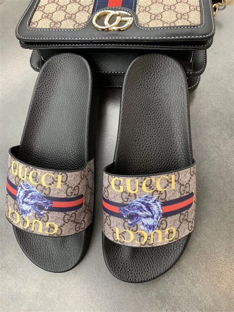 gucci first copy slippers|gucci slippers for men price.